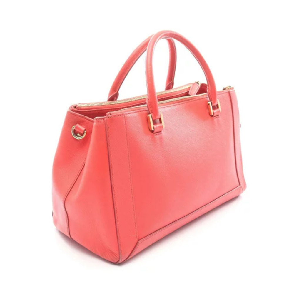 Mcm Red Tote Bag Leather Red